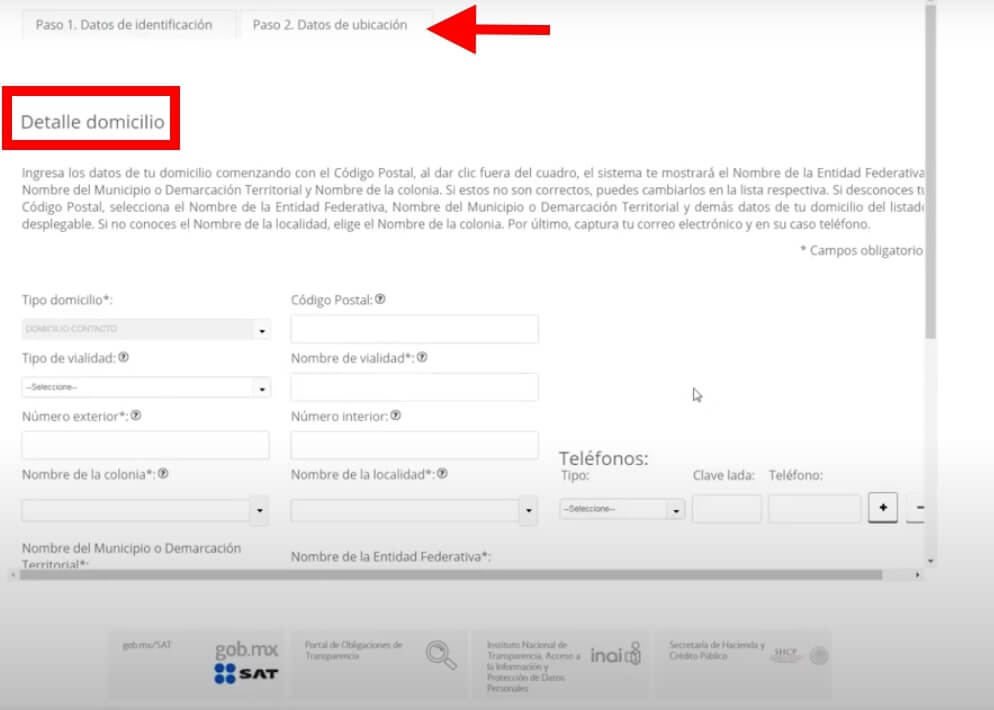 Sacar RFC con CURP paso 5