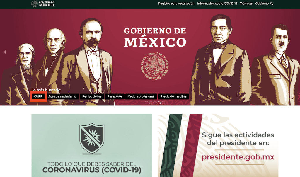 CURP Certificada por Renapo paso 1