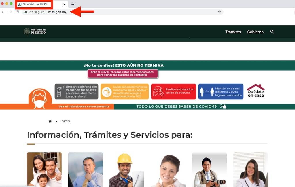 NSS con CURP en linea paso 1