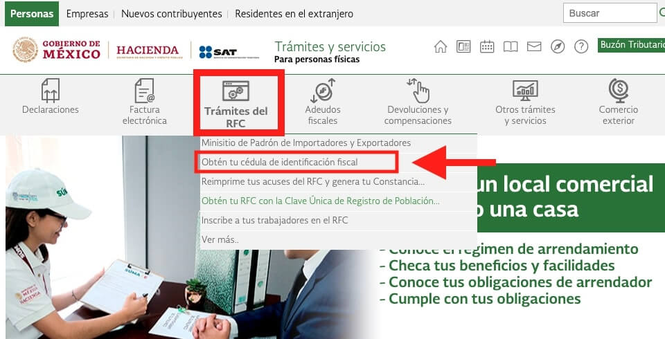 imprimir cedula de identificacion fiscal con curp